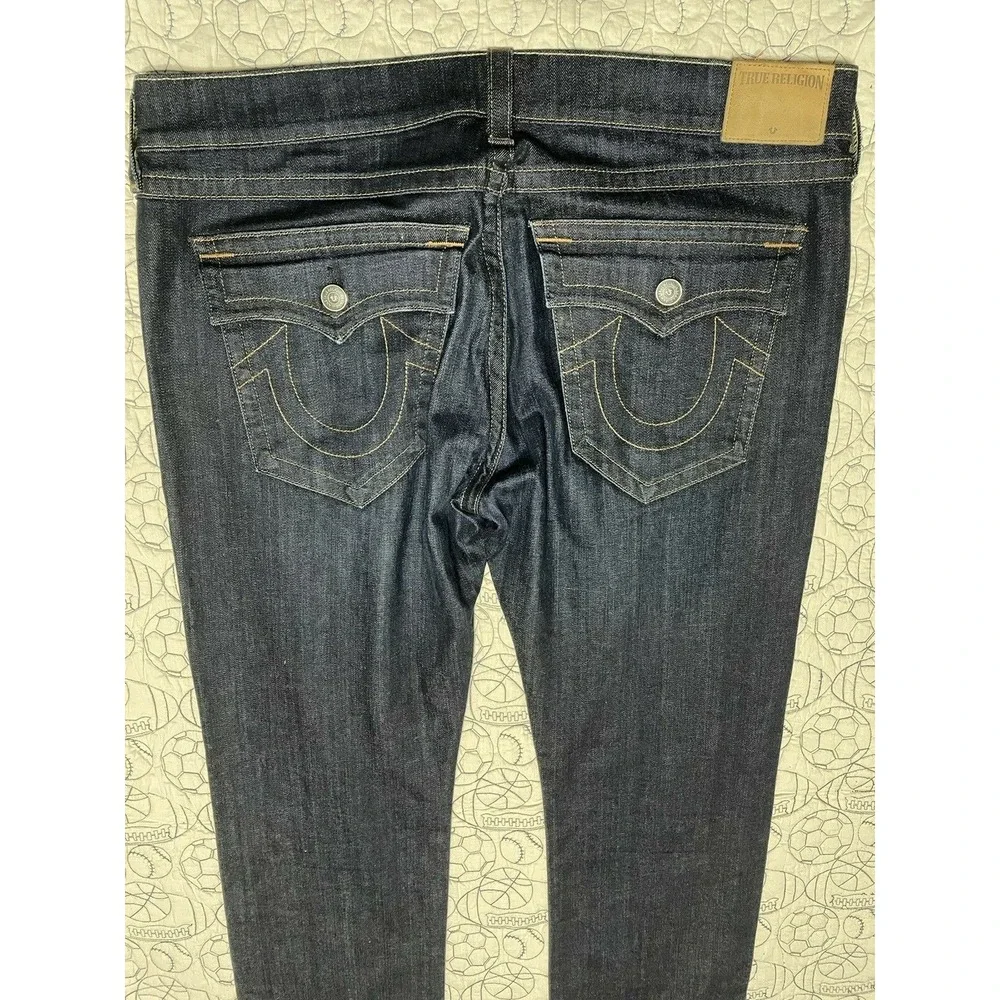 True Religion Mens Ricky Relaxed Straight Jeans Flap Pockets Size 40 x 35